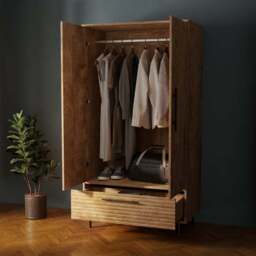 Bryant Double Wardrobe, Mango Wood Effect - thumbnail 2