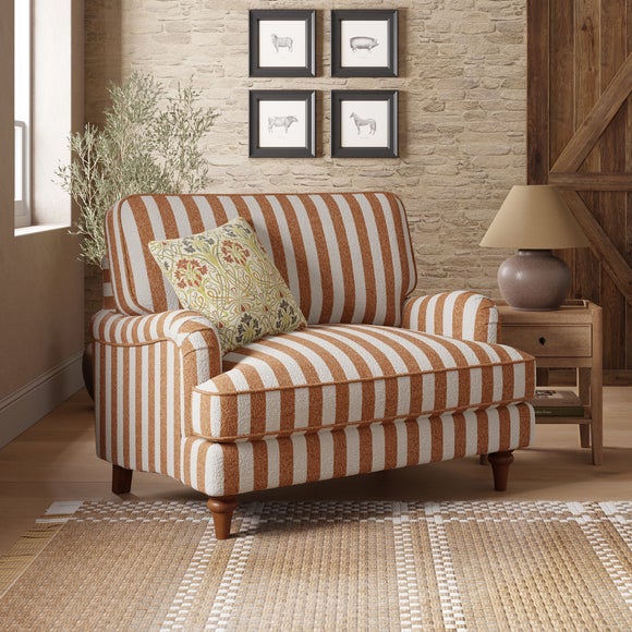 Beatrice II Striped Boucle Snuggle Chair - image 1