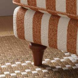 Beatrice II Striped Boucle Snuggle Chair - thumbnail 4