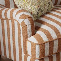 Beatrice II Striped Boucle Snuggle Chair - thumbnail 3