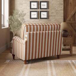 Beatrice II Striped Boucle Snuggle Chair - thumbnail 2