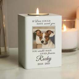 Personalised Pet Photo Memorial Tealight Holder - thumbnail 2