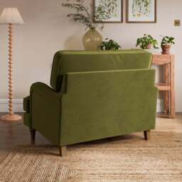 Beatrice II Velvet Snuggle Chair - thumbnail 2