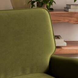 Beatrice II Velvet Snuggle Chair - thumbnail 4