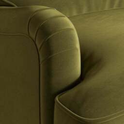 Beatrice II Velvet Snuggle Chair - thumbnail 3