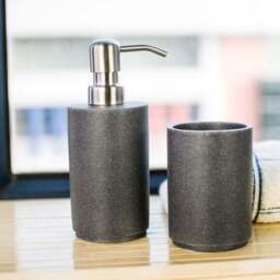 Grey Resin Soap Dispenser - thumbnail 2