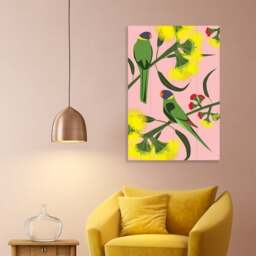 The Art Group Ringnecks Wooden Wall Art - thumbnail 1