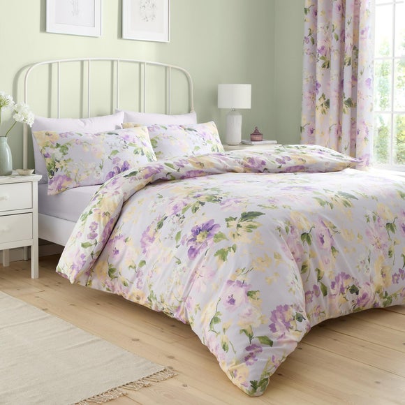 Dreams n Drapes Flourette Polycotton Duvet Cover & Pillowcase Set - image 1