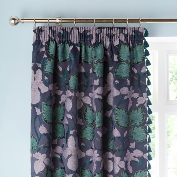 Nouveau Iris Pencil Pleat Curtains - image 1