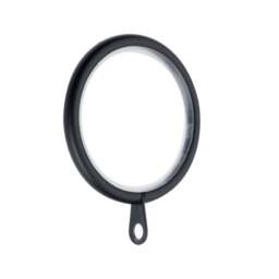 Pack of 6 Lined Metal Curtain Rings
