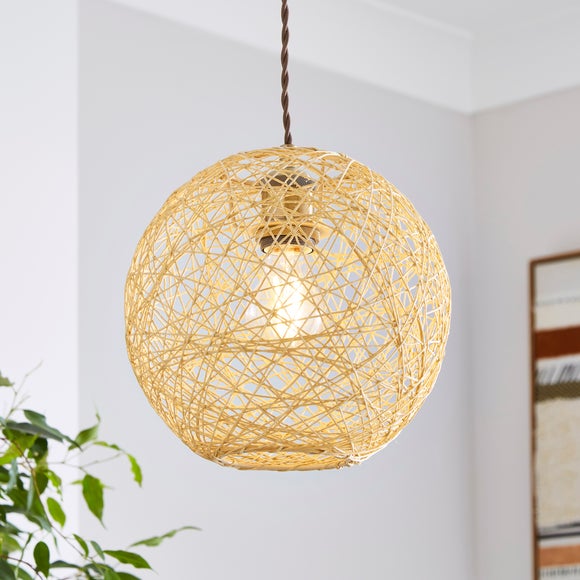 Paper String Ball Easy Fit Pendant Shade - image 1