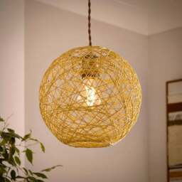 Paper String Ball Easy Fit Pendant Shade - thumbnail 2