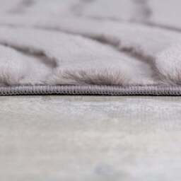 Supersoft Lush Geometric Faux Fur Arch Rug - thumbnail 4