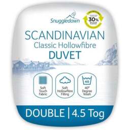 Snuggledown Scandinavian Hollowfibre 4.5 Tog Summer Duvet - thumbnail 2