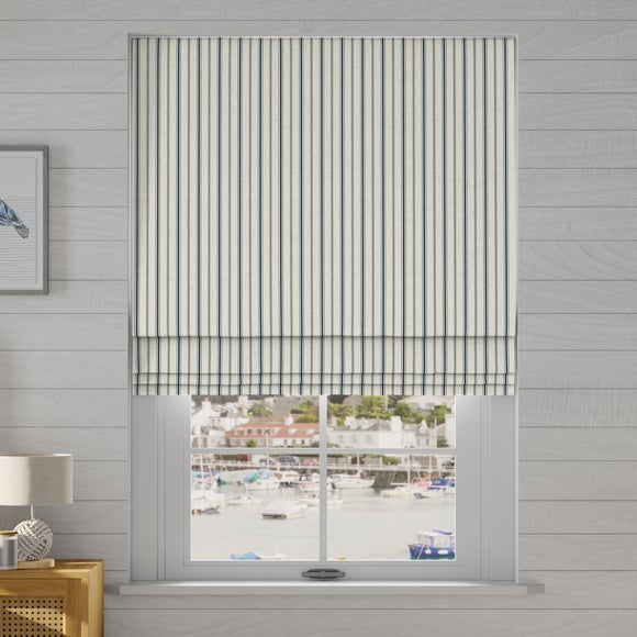 Coastal Salcombe Stripe Made to Measure Roman Blind - image 1