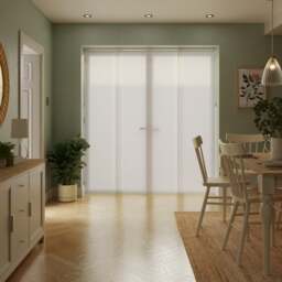 Textured White Panel Blind - thumbnail 1