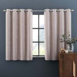 Textured Chenille Eyelet Curtains - thumbnail 5