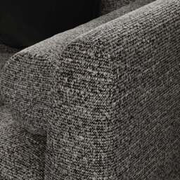 Max Multi Yarn Boucle Corner Chaise Sofa with Metal Legs - thumbnail 4
