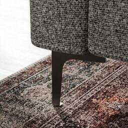 Max Multi Yarn Boucle Corner Chaise Sofa with Metal Legs - thumbnail 5