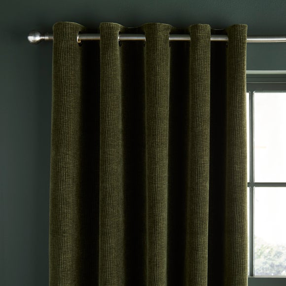 Luxe Textured Chenille Eyelet Curtains - image 1