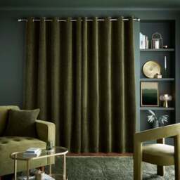 Luxe Textured Chenille Eyelet Curtains - thumbnail 4