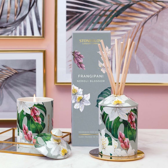 Stoneglow Urban Botanics Frangipani Neroli Blossom Ceramic Candle - image 1