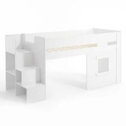Marlowe Mid Sleeper Bed Frame With Storage - thumbnail 2