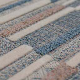 Patchwork Striped Washable Rug - thumbnail 2