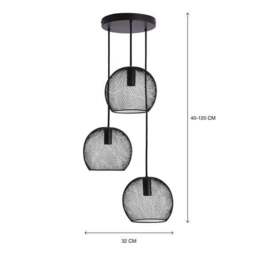 Harrison 3 Light Cluster Ceiling Light - thumbnail 6