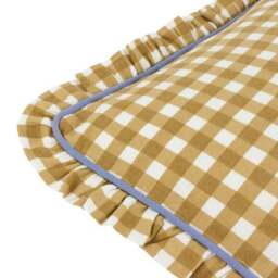 Furn. Maude Gingham Cotton Square Cushion - thumbnail 5