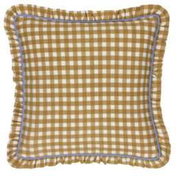 Furn. Maude Gingham Cotton Square Cushion - thumbnail 2