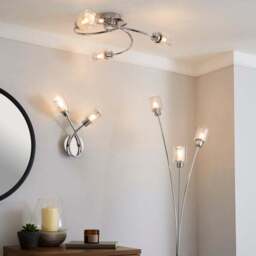 Grace 2 Light Chrome Wall Light - thumbnail 6