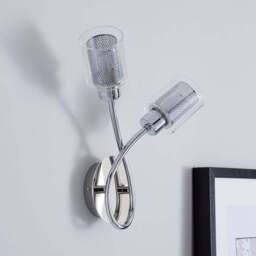 Grace 2 Light Chrome Wall Light - thumbnail 2
