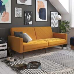 Paxson Linen Double Sofa Bed - thumbnail 1