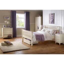 Cameo 5 Drawer Dressing Table, Stone - thumbnail 2