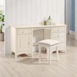 Cameo 5 Drawer Dressing Table, Stone - thumbnail 4