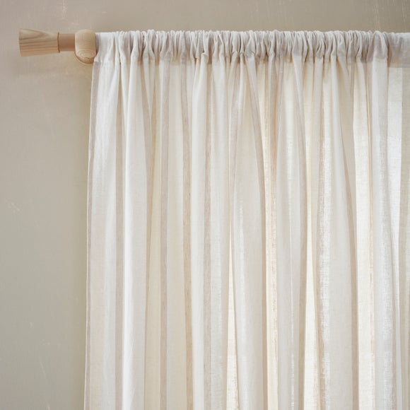 Hoveton Cotton Linen Unlined Slot Top Curtains