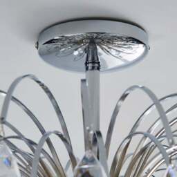 Parla Jewel 3 Light Semi Flush Ceiling Light - thumbnail 3