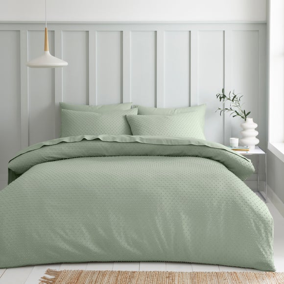 Valley Clipped Jacquard Duvet Cover & Pillowcase Set - image 1