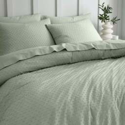 Valley Clipped Jacquard Duvet Cover & Pillowcase Set - thumbnail 4