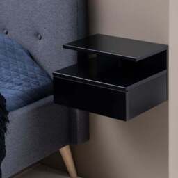 Furniture To Go Ashlan 1 Drawer Wall Mounted Bedside Table - thumbnail 6