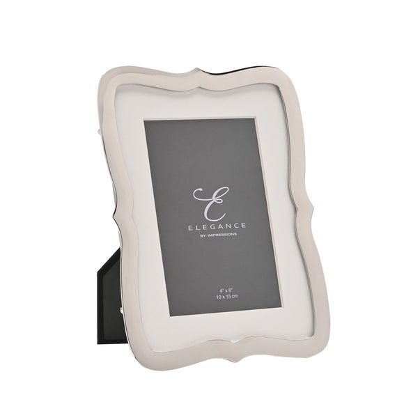 Elegance Silver Wavy Edged Photo Frame - image 1