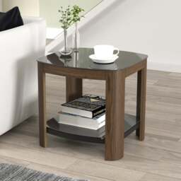 Return - Affinity Real Curved Side Table, Wood