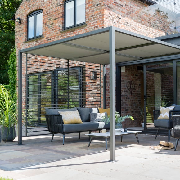 2.8m x 2.8m Sliding Roof Pergola - image 1