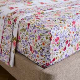 Dorma Modern Ditsy 100% Cotton Flat Sheet - thumbnail 1