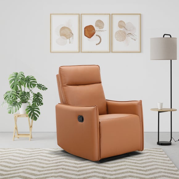 Lugo Faux Leather Manual Recliner Armchair - image 1