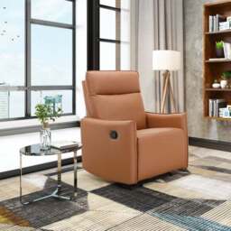 Lugo Faux Leather Manual Recliner Armchair - thumbnail 3