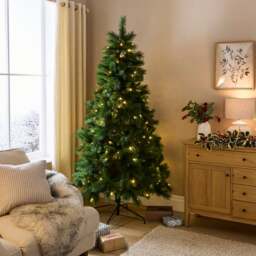 7ft Pre-Lit Western Pine Christmas Tree - thumbnail 1