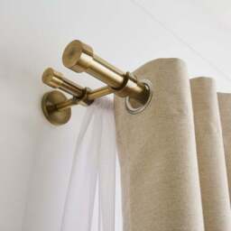 Trinity Double Layer Extendable Metal Curtain Pole - thumbnail 4