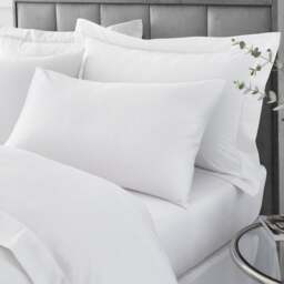 Hotel 230 Thread Count 100% Cotton Sateen Standard Pillowcase Pair - thumbnail 1